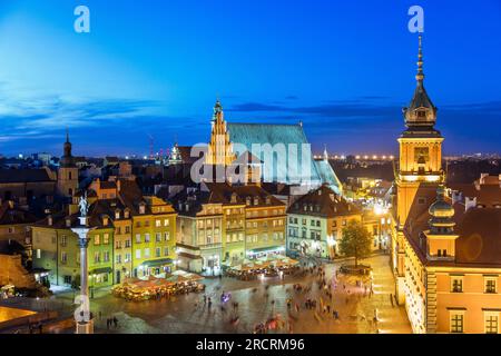 Warschau, Polen, Schlossplatz Stockfoto