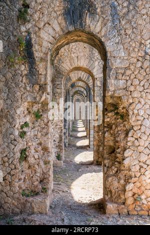 Jupiter Anxur Tempel in Terracina, Provinz Latina in der italienischen Region Latium. Stockfoto