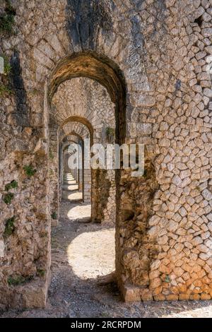 Jupiter Anxur Tempel in Terracina, Provinz Latina in der italienischen Region Latium. Stockfoto