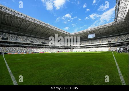 Belo Horizonte, Brasilien. 16. Juli 2023. Allgemeiner Blick auf das Arena MRV Stadium, vor dem Friendly Match Atletico Mineiro Legends, in der Arena MRV, in Belo Horizonte am 16. Juli. Foto: Gledston Tavares/DiaEsportivo/Alamy Live News Kredit: DiaEsportivo/Alamy Live News Stockfoto