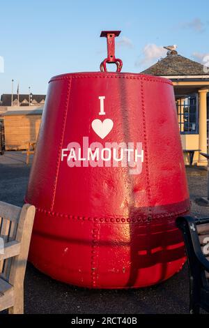 Ich liebe Falmouth, Cornwall, England, Großbritannien Stockfoto