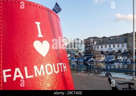 Ich liebe Falmouth, Cornwall, England, Großbritannien Stockfoto