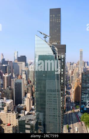 Luftaufnahme von Midtown Manhattan Buildings, New York, NY Stockfoto