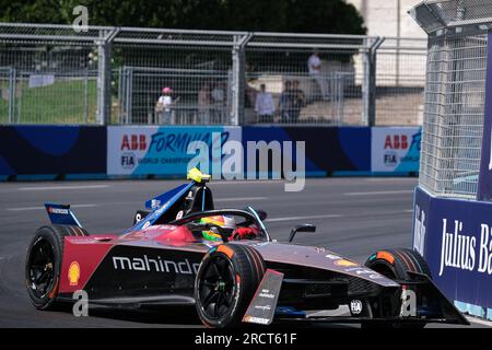 Rom, Italien. 16. Juli 2023. Roberto Merhi aus Spanien und Mahindra Racing während der ABB FIA Formel E-Weltmeisterschaft 2023 – Hankook Rome E-Prix Runde 14. (Foto: Elena Vizzoca/SOPA Images/Sipa USA) Guthaben: SIPA USA/Alamy Live News Stockfoto