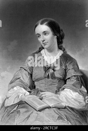 Vereinigte Staaten: c. 1843 Ein Porträt der Autorin Margaret Fuller. Sie war Journalistin und eine frühe Frauenrechtlerin. Stockfoto