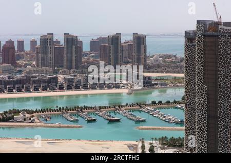 Lusail Marina und Architektur, Doha, Katar Stockfoto