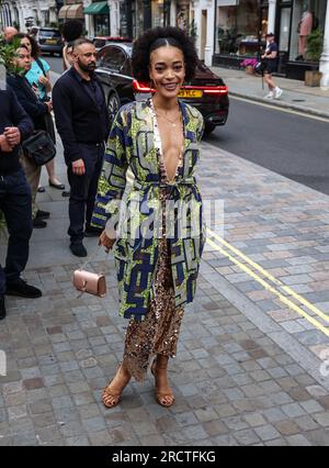 London, Großbritannien. 13. Juli 2023. Cassie Clare besucht die British Vogue x Self Portrait Summer Party im Chiltern Firehouse in London. (Foto: Brett Cove/SOPA Images/Sipa USA) Guthaben: SIPA USA/Alamy Live News Stockfoto