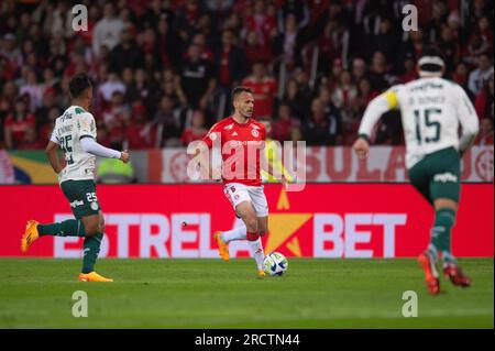 Porto Alegre, Brasilien. 16. Juli 2023. René von Internacional, während des Spiels zwischen Internacional und Palmeiras für die brasilianische Serie A 2023, im Beira-Rio Stadion, in Porto Alegre am 16. Juli. Foto: Max Peixoto/DiaEsportivo/Alamy Live News Kredit: DiaEsportivo/Alamy Live News Stockfoto