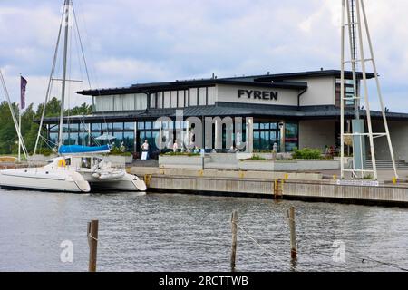 Restaurant Fyren im Hafen von Tammisaari, Finnland Stockfoto