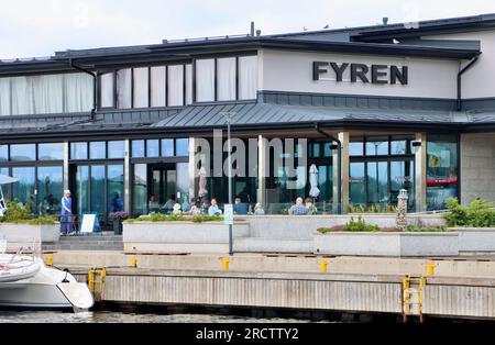 Restaurant Fyren im Hafen von Tammisaari, Finnland Stockfoto