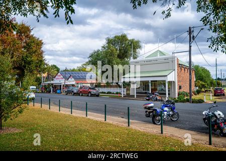 Hauptstraße von Nobby, Darling Downs, Queensland, Australien Stockfoto