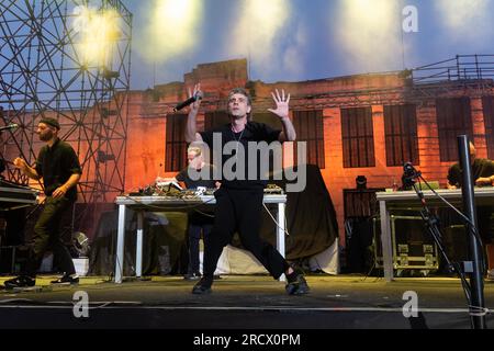 Matera, Italien. 16. Juli 2023. Planet Funk Credit: Unabhängige Fotoagentur/Alamy Live News Stockfoto