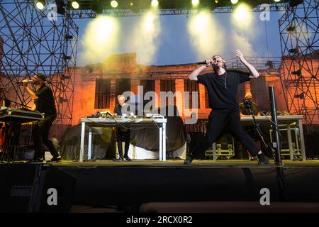 Matera, Italien. 16. Juli 2023. Planet Funk Credit: Unabhängige Fotoagentur/Alamy Live News Stockfoto