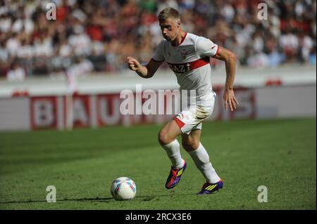 Pavel Pogrebnyak Aktion Fußball Bundesliga VFB Stuttgart - Bayer 04 Leverkusen 0:1 am 20.8.2011 Stockfoto