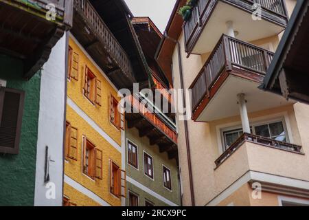 St. Wolfgang, eine kleine Stadt in Salzkammergut am Wolfgangsee in Austia Stockfoto