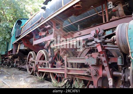 Eine alte türkisch-osmanische Dampfeisenbahn in Jordanien - Hedjaz Jordan Railway (Amman-Bahnhof) Stockfoto