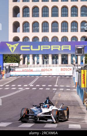 Mitch Evans aus Australien und Jaguar TCS Racing während der Qualifikationsrunde 13 des ABB Formel E World Championship 2023 Hankook Rome E-Prix. (Foto: Davide Di Lalla / SOPA Images / Sipa USA) Stockfoto