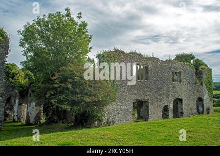 Alle Überreste des Llantrithyd Place im Tal des Glamorgans in Südwales - öffentlich zugänglich Stockfoto