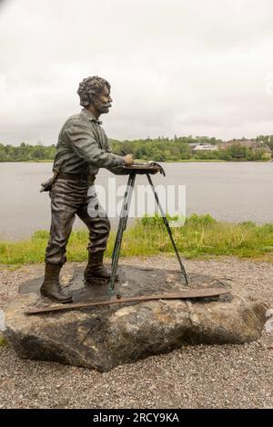 William Francis Ganong Statue in einem Park in St. Stephen New Brunswick Kanada Stockfoto