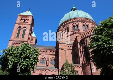 kirche saint-pierre-le-Jeune in straßburg im elsass (frankreich) Stockfoto