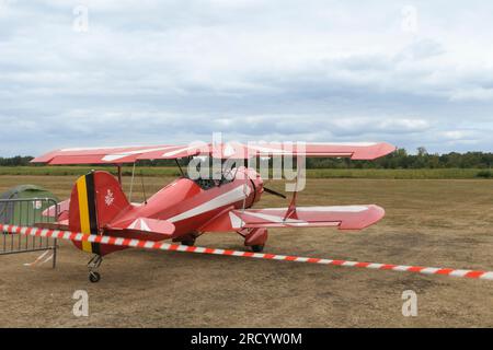 Hasselt. Limburg - Belgien 27-08-2022 Murphy Renegade Spirit Flugzeug. Öffentliche Ausstellung von Oldtimer-Flugzeugen auf dem Grasflugplatz im Hasselt Stockfoto