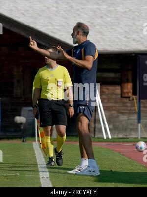 17. Juli 2023, Langauer Sportstadion, Kitzbuhl, TSG Hoffenheim Trainingslager in Kitzbuhl 2023, im Bildtrainer Pellegrino Matarazzo (Hoffenheim) Stockfoto