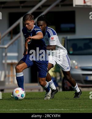 17. Juli 2023, Langauer Sportstadion, Kitzbuhl, TSG Hoffenheim Trainingslager in Kitzbuhl 2023, im Bild Finn Ole Becker (Hoffenheim) Stockfoto