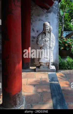 Steinsoldat, Tempel der Literatur, Hanoi, Vietnam Stockfoto