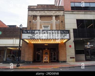 Weinberg Center for the Arts in der W Patrick St, Frederick, Maryland, 3. Juni 2023, © Katharine Andriotis Stockfoto