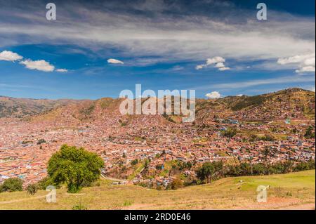 Stadt Cusco, Peru, im Heiligen Tal. Stockfoto