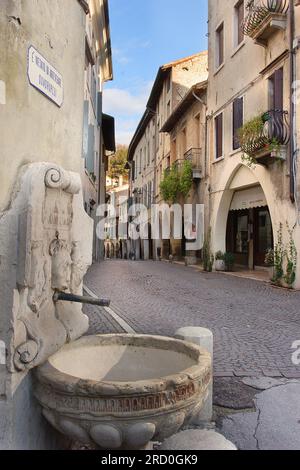 Via Browning, Asolo, Veneto, Italien Stockfoto