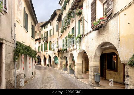 Via Browning, Asolo, Veneto, Italien Stockfoto