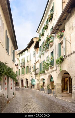 Via Browning, Asolo, Veneto, Italien Stockfoto