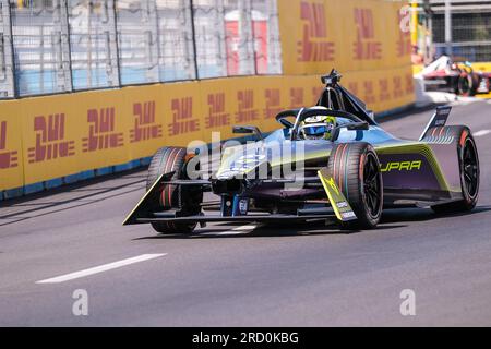 Rom, Italien. 15. Juli 2023. Nico Müller aus der Schweiz und das ABT CUPRA Formel E Team nehmen an der 13. Runde des ABB Formel E World Championship 2023 Hankook Rome E-Prix Teil. (Foto: Davide Di Lalla/SOPA Images/Sipa USA) Guthaben: SIPA USA/Alamy Live News Stockfoto