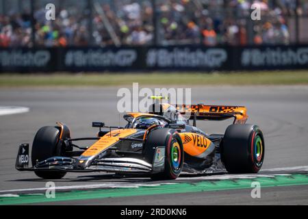 Silverstone, Großbritannien - 7. Juli 2023 - FORMEL 1 ARAMCO GRAND PRIX 2023 - Lando Norris (UK) - McLaren Mercedes Team Stockfoto