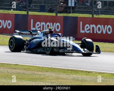 Silverstone, Großbritannien – Freitag, 7. Juli 2023 – FORMEL 1 ARAMCO GROSSEN PREIS 2023 – Logan SarSergeant (USA) – Williams Mercedes Team Stockfoto