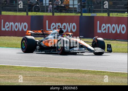 Silverstone, Großbritannien - 7. Juli 2023 - FORMEL 1 ARAMCO GRAND PRIX 2023 - OSCAR PIATSRI (AUSTRALIEN) - McLaren Mercedes Team Stockfoto