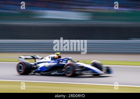 Silverstone, Großbritannien – Freitag, 7. Juli 2023 – FORMEL 1 ARAMCO GROSSEN PREIS 2023 – Logan SarSergeant (USA) – Williams Mercedes Team Stockfoto