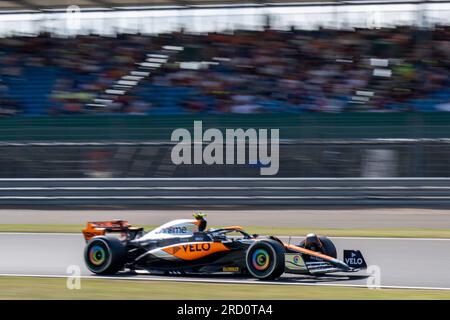 Silverstone, Großbritannien - 7. Juli 2023 - FORMEL 1 ARAMCO GRAND PRIX 2023 - Lando Norris (UK) - McLaren Mercedes Team Stockfoto