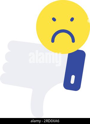 Symbol „Unzufrieden“. Stock Vektor