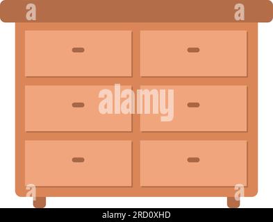 Bild des Symbols "Kommode". Stock Vektor