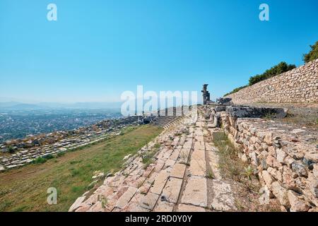 Burdur, Türkei - 16. Juli 2023: Stadion bleibt in der alten Stadt Kibyra Stockfoto