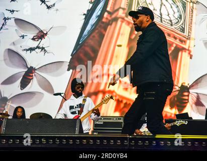 Napa, Kalifornien, USA. 28. Mai 2023. DER WU-TANG CLAN tritt beim BottleRock 2023 Music Festival auf der Bühne auf. Kredit: Ken Howard/Alamy Stockfoto