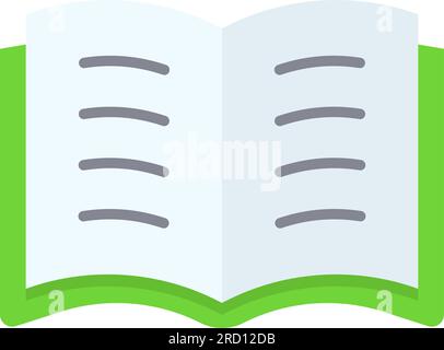 Bild Des Buchsymbols Öffnen. Stock Vektor