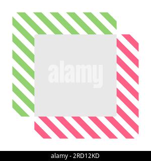 Grünes und rosafarbenes Prospektelement Stock Vektor