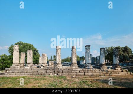 Mugla, Türkei - 16. Juli 2023: Ruinen des Tempels der Göttin Hecate in der antiken Stadt Lagina Stockfoto