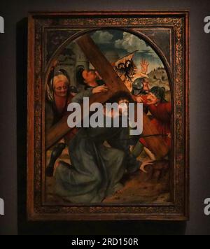 Christus trägt das Kreuz, Quinten Massijs (I), c. 1510 - c. 1515 - Rijksmuseum Stockfoto