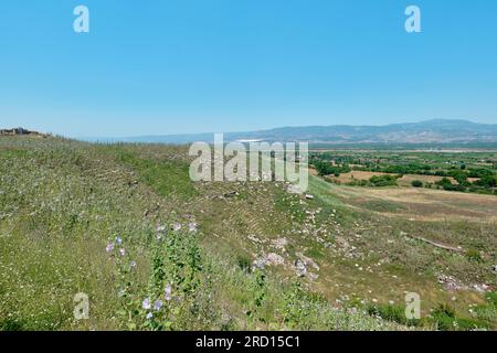 Antike Ruinen des Theaters von Laodikeia, eine der Städte von Anatolien im 1. Jahrhundert v. Chr. Denizli, Türkei Stockfoto