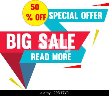 Banner für Big-Sale-Vorlagen Stock Vektor