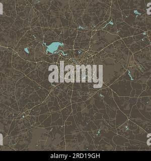 Vector Stadtplan von Minsk, Belarus Stock Vektor